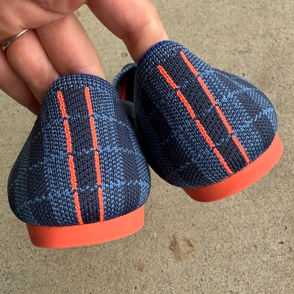 ROTHY’S The Point in Indigo Gingham Plaid Size 8 - Picture 4 of 15